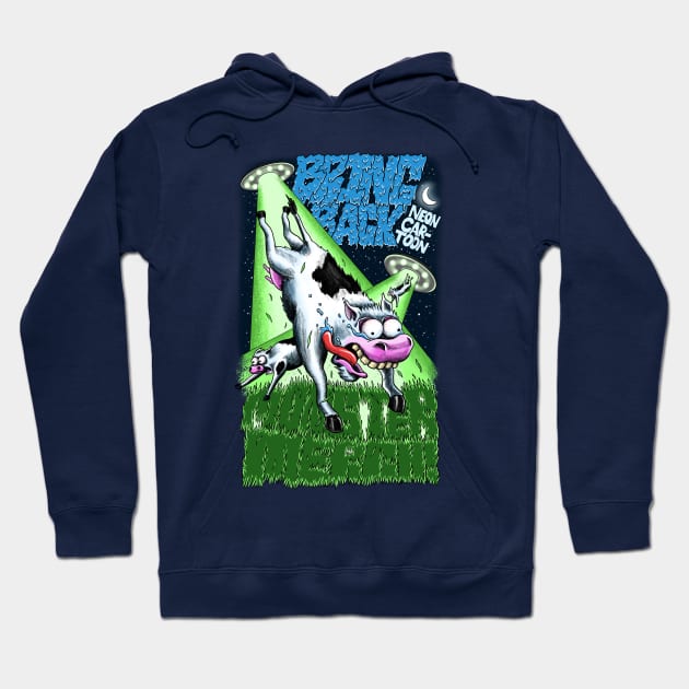 Bring Back Neon Cartoon Monster Merch Hoodie by mattleckie